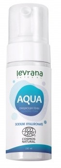 Levrana очищающая пенка Aqua, 150 мл, 1 шт, с гиалуроновой кислотой фото