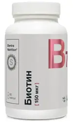 Elentra Nutrition Биотин, 150 мкг, капсулы, 60 шт. фото