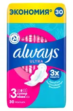 Always Ultra Super Прокладки женские гигиенические, 30 шт. фото 