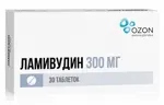 Ламивудин, 300 мг, таблетки, покрытые пленочной оболочкой, 30 шт. фото