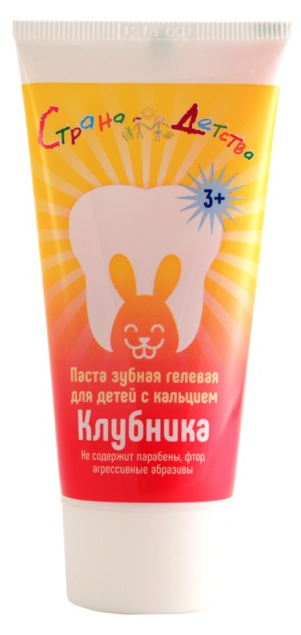 Страна Детства Зубная паста гелевая, паста зубная, 50 мл, 1 шт, клубника фото
