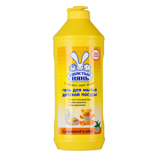 Ушастый Нянь Гель для мытья посуды с ромашкой и алоэ, 500 мл, 1 шт. фото