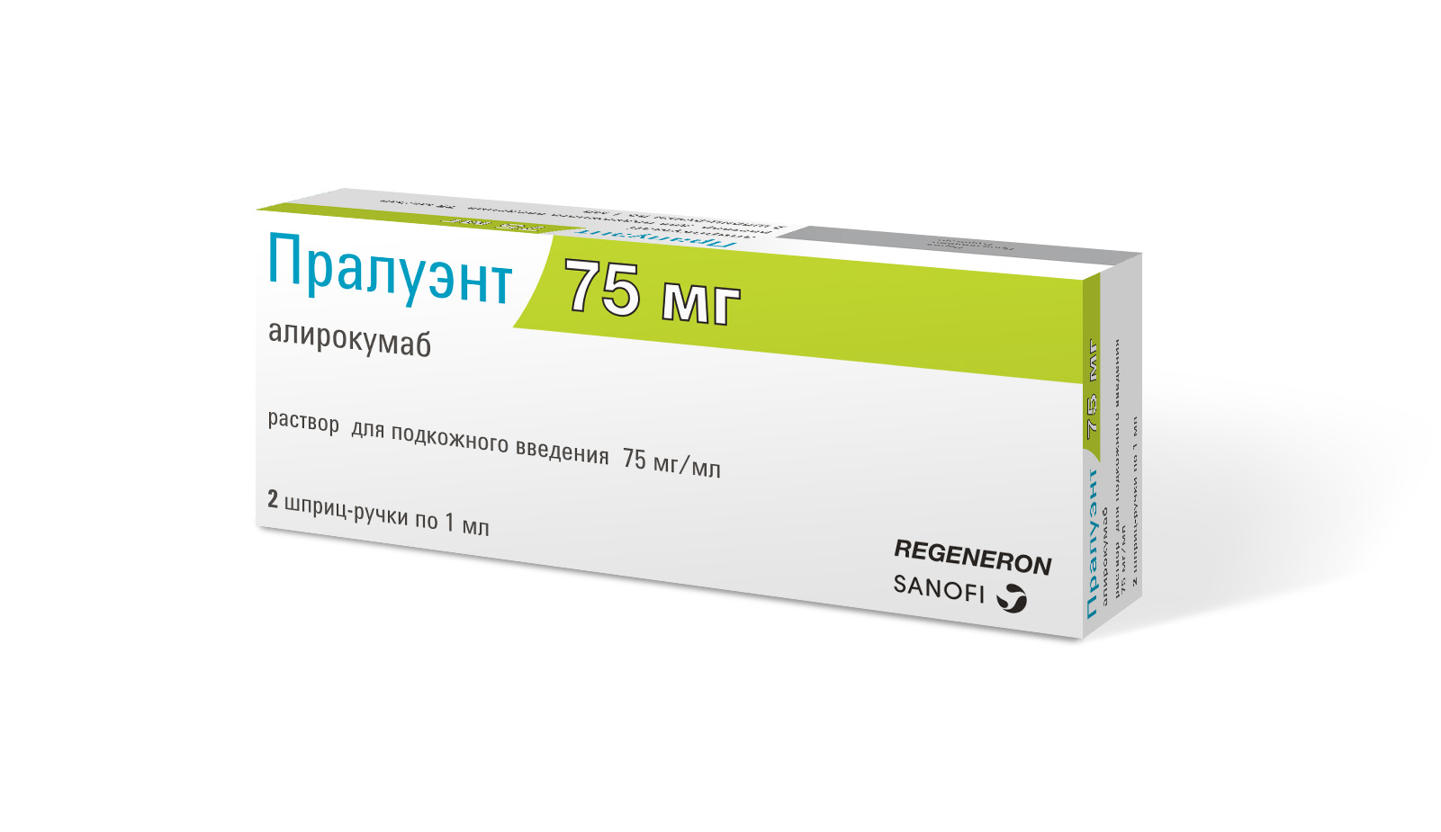 Пралуэнт, 75 мг/мл, раствор для подкожного введения, 1 мл, 2 шт, в шприц-ручках фото