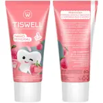 Tiswell nano mineral зубная паста реминерализующая с наногидроксиапатитом детская, зубная паста, 60 г, 1 шт, клубника со сливками, без фтора, от 1 года фото 2