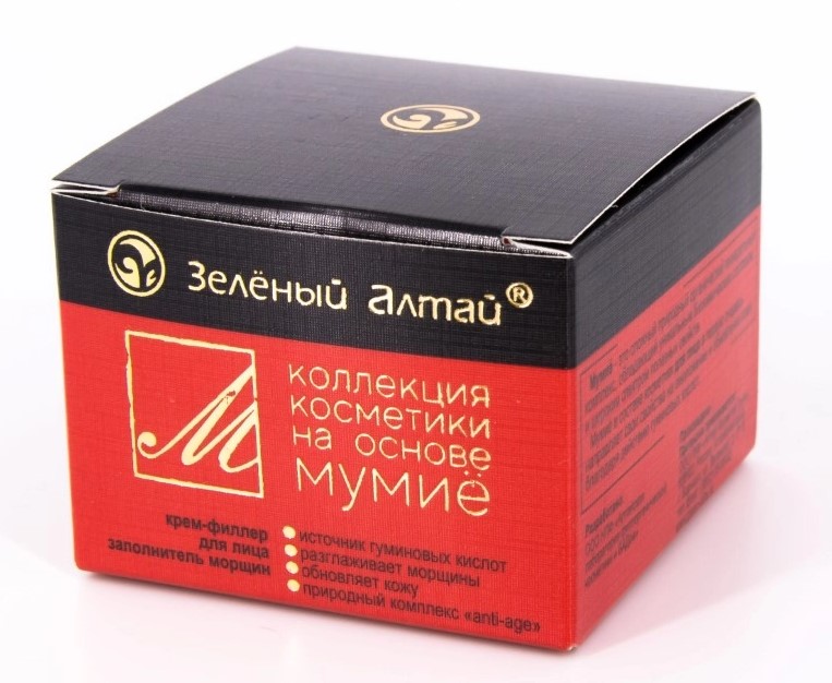 Зеленый Алтай Крем-филлер для лица заполнитель морщин с мумие, крем-филлер, 50 мл, 1 шт. фото