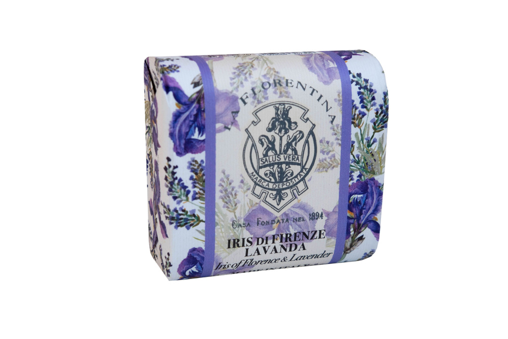 La Florentina Мыло туалетное, мыло твердое, 106 г, 1 шт, флорентийский ирис + лаванда фото