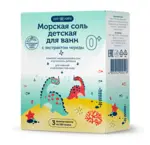 Comforte Морская соль для ванн, соль для ванн, 150 г, 3 шт, с экстрактом череды, для детей с рождения фото