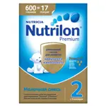 Nutrilon 2 Premium смесь молочная, смесь молочная сухая, 600 г, 1 шт. фото