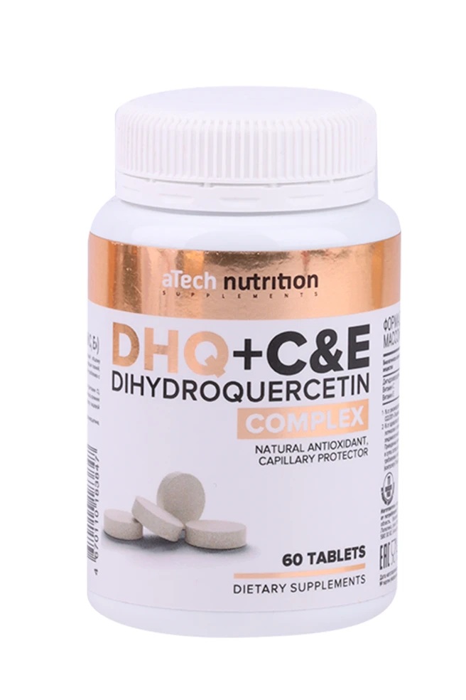 Atech nutrition Дигидрокверцетин с витаминами С и Е, таблетки, 60 шт. фото