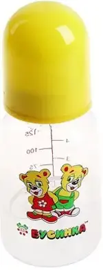 Бусинка Бутылочка с силиконовой соской, 125 мл, 1 шт, арт. 1101 фото