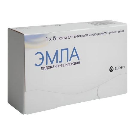 Эмла, крем для местного и наружного применения, 5 г, 1 шт. фото