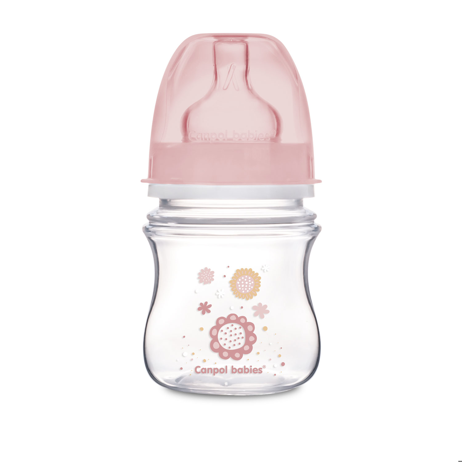 Canpol EasyStart Newborn baby Бутылочка антиколиковая с широким горлышком, соска-пустышка, 120 мл, 1 шт, цвет в ассортименте, 0+, арт. 35/216 фото