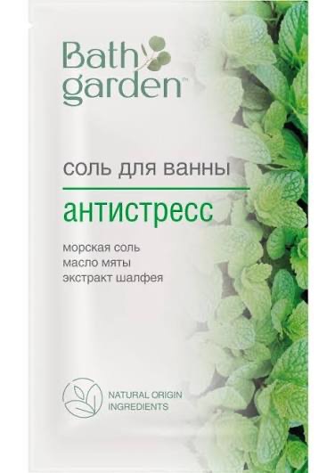 Bath Garden соль для ванн антистресс, соль для ванн, 100 г, 1 шт. фото