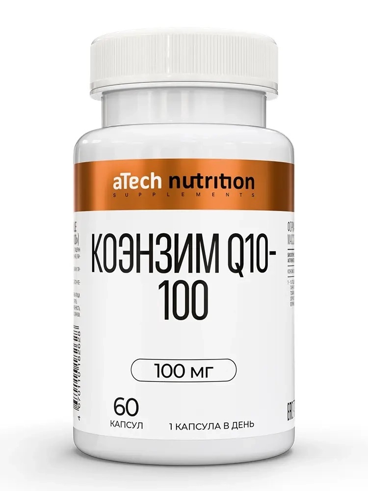 Atech nutrition Коэнзим Q10-100, 100 мг, капсулы, 60 шт. фото