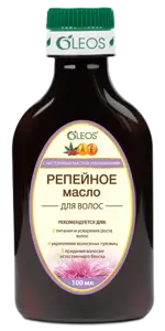 Oleos Масло репейное с касторовым маслом и витаминами, масло косметическое, 100 мл, 1 шт. фото