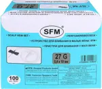 SFM устройство для вливания в малые вены игла-бабочка, катетер, 100 шт, 27G фото
