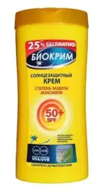 Биокрим крем, крем солнцезащитный, 200 мл, 1 шт, SPF 50+ фото