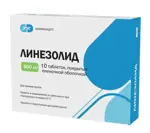 Линезолид, 600 мг, таблетки, покрытые пленочной оболочкой, 10 шт. фото