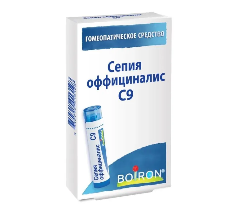 Сепия оффициналис C9, гомеопатические гранулы, 4 г, 1 шт. фото