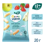 Фрутоняня кукурузные палочки, 20 г, 1 шт, яблоко + клубника фото 3