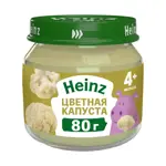 Heinz пюре детское, 4+ мес, пюре, 80 г, 1 шт, цветная капуста фото
