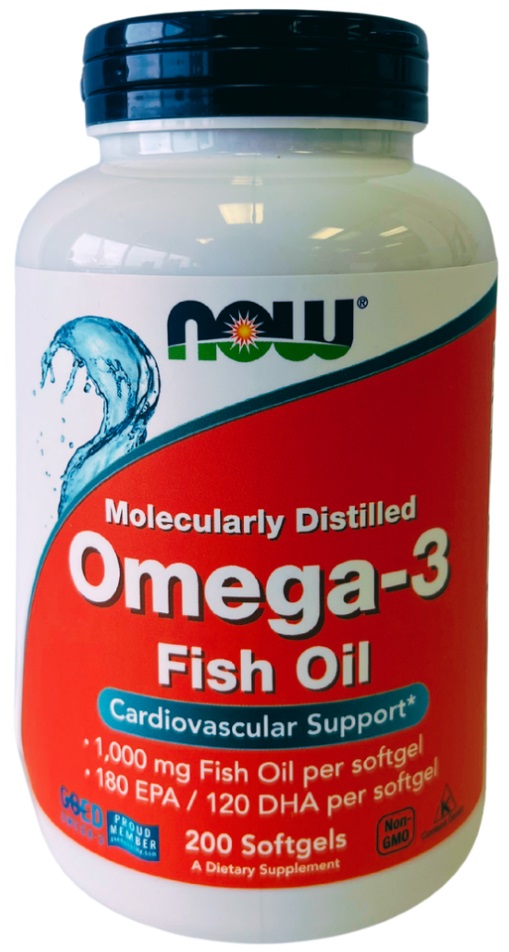 NOW Омега-3 1000 мг, 1382 мг, капсулы, 200 шт. фото