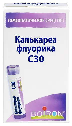 Калькареа флуорика С30, гранулы гомеопатические, 4 г, 1 шт. фото