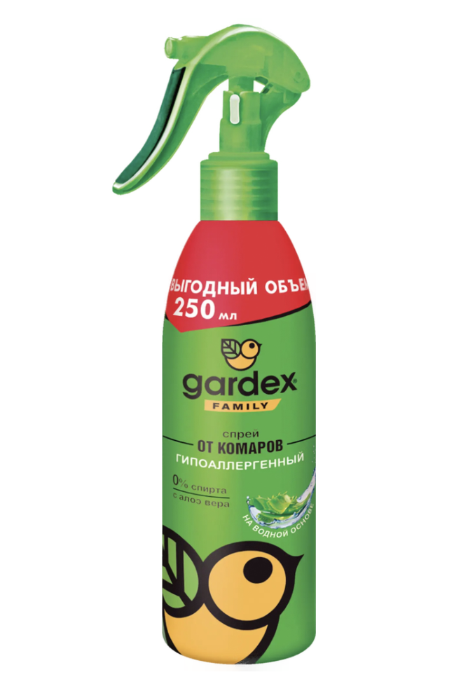 Gardex Family, спрей от комаров, 250 мл, 1 шт, гипоаллергенный фото