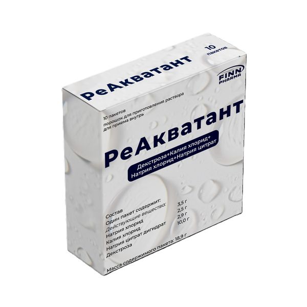 РеАкватант, порошок для приготовления раствора для приема внутрь, 18.9 г, 10 шт. фото