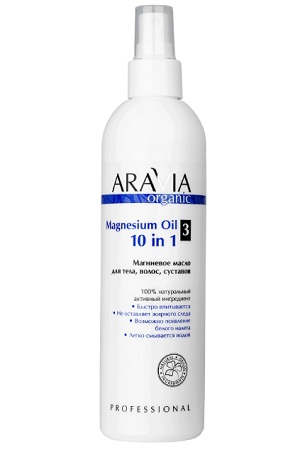 Aravia Organic магниевое масло для тела волос и суставов, масло, 300 мл, 1 шт. фото