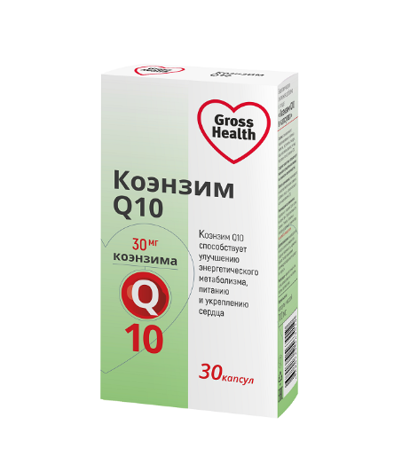 Gross Health Коэнзим Q10, капсулы, 30 шт. фото