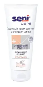 Seni Care Крем для тела защитный, крем для тела, 200 мл, 1 шт, окись цинка и синодор фото