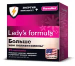 Lady’s formula Больше чем поливитамины, 880 мг, капсулы, 30 шт, энергия + иммунитет фото