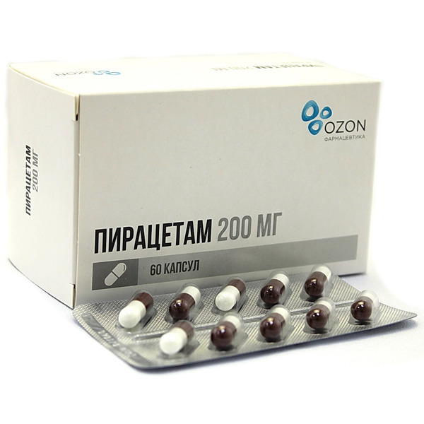 Пирацетам, 200 мг, капсулы, 60 шт. фото