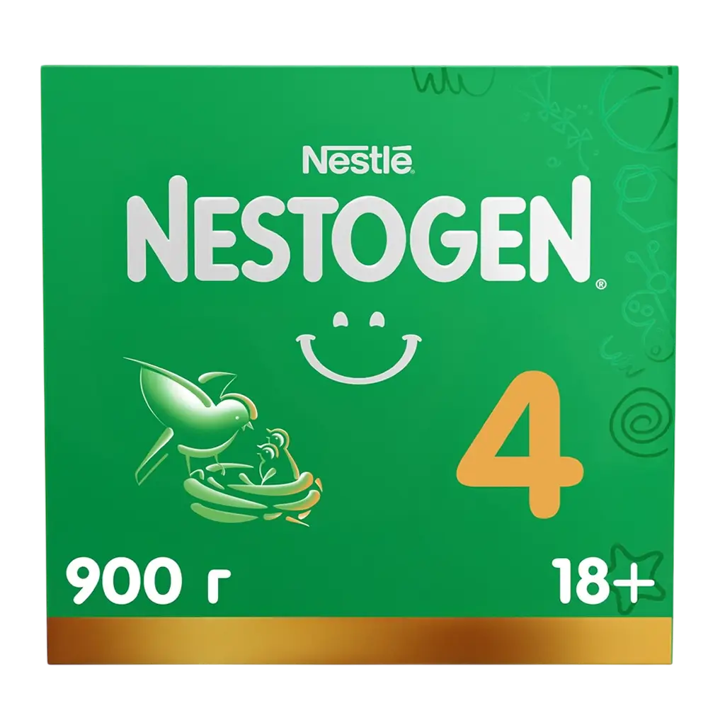 Nestogen 4 Premium, напиток молочный сухой, 900 г, 1 шт, для детей с 18 месяцев, с пребиотиками и лактобактериями фото