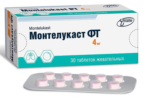 Монтелукаст ФТ, 4 мг, таблетки жевательные, 30 шт. фото
