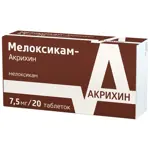 Мелоксикам Акрихин, 7.5 мг, таблетки, 20 шт. фото 4