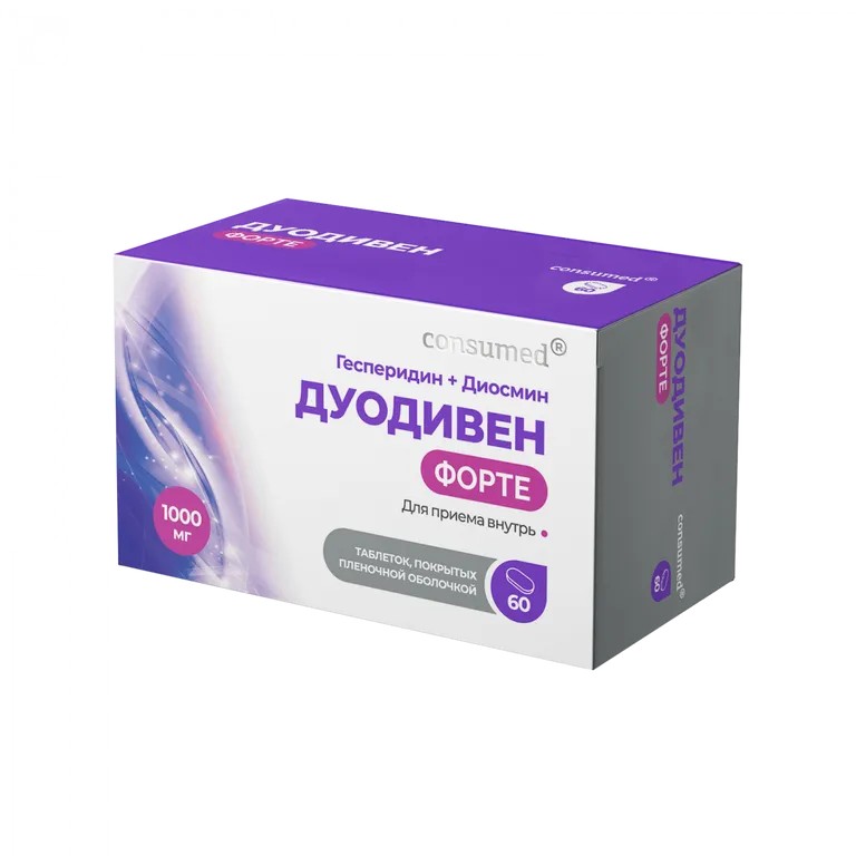 Консумед Дуодивен Форте, 100 мг + 900 мг, таблетки, 60 шт. фото