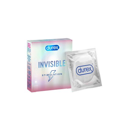 Durex Invisible Stimulation, презервативы, 3 шт, ультратонкие фото