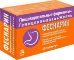 Феснарин пищеварительные ферменты + гемицеллюлаза + желчь, таблетки, 40 шт. фото