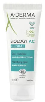 A-Derma biology ac global крем для комплексного ухода за проблемной кожей, крем для лица, 40 мл, 1 шт. фото
