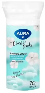 Aura Classic Ватные диски, 70 шт. фото