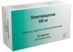 Леветирацетам, 500 мг, таблетки, покрытые пленочной оболочкой, 30 шт. фото