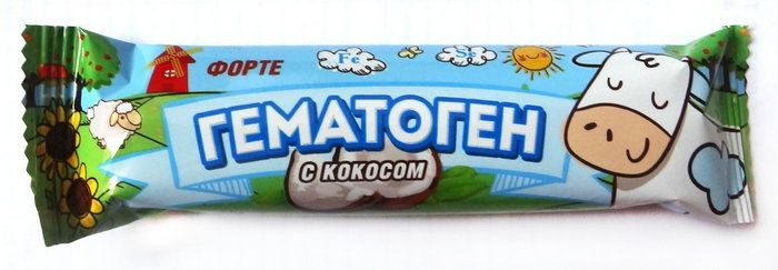 Гематоген Форте, плитка, 40 г, 1 шт, с кокосом фото