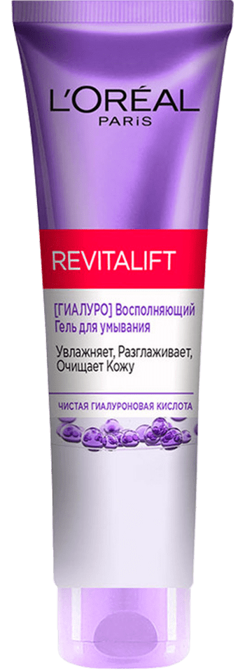 Loreal Paris Revitalift Гиалуро гель для умывания восполняющий увлажняющий, гель для умывания, 150 мл, 1 шт. фото