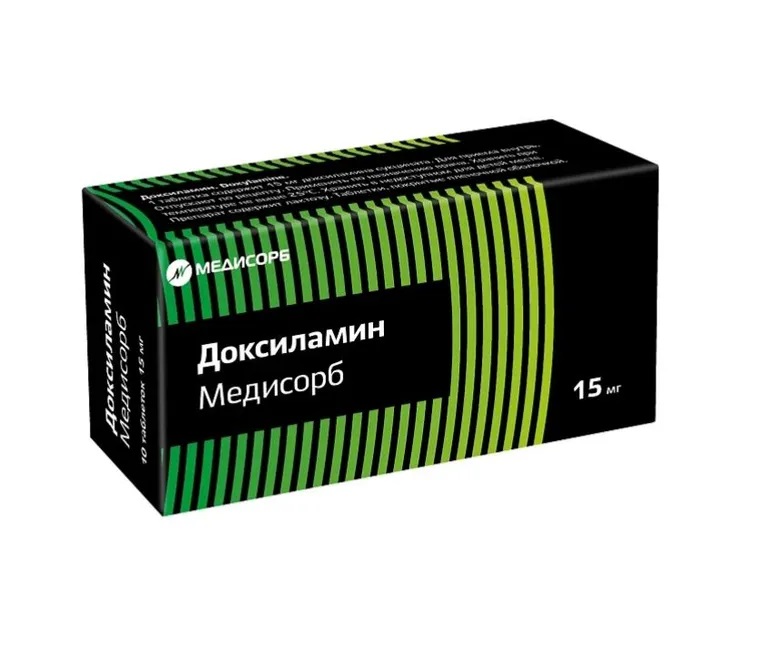 Доксиламин Медисорб, 15 мг, таблетки, покрытые пленочной оболочкой, 30 шт. фото