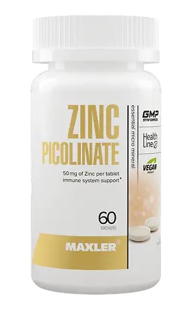 Maxler Цинк пиколинат, 50 мг, таблетки, 60 шт. фото