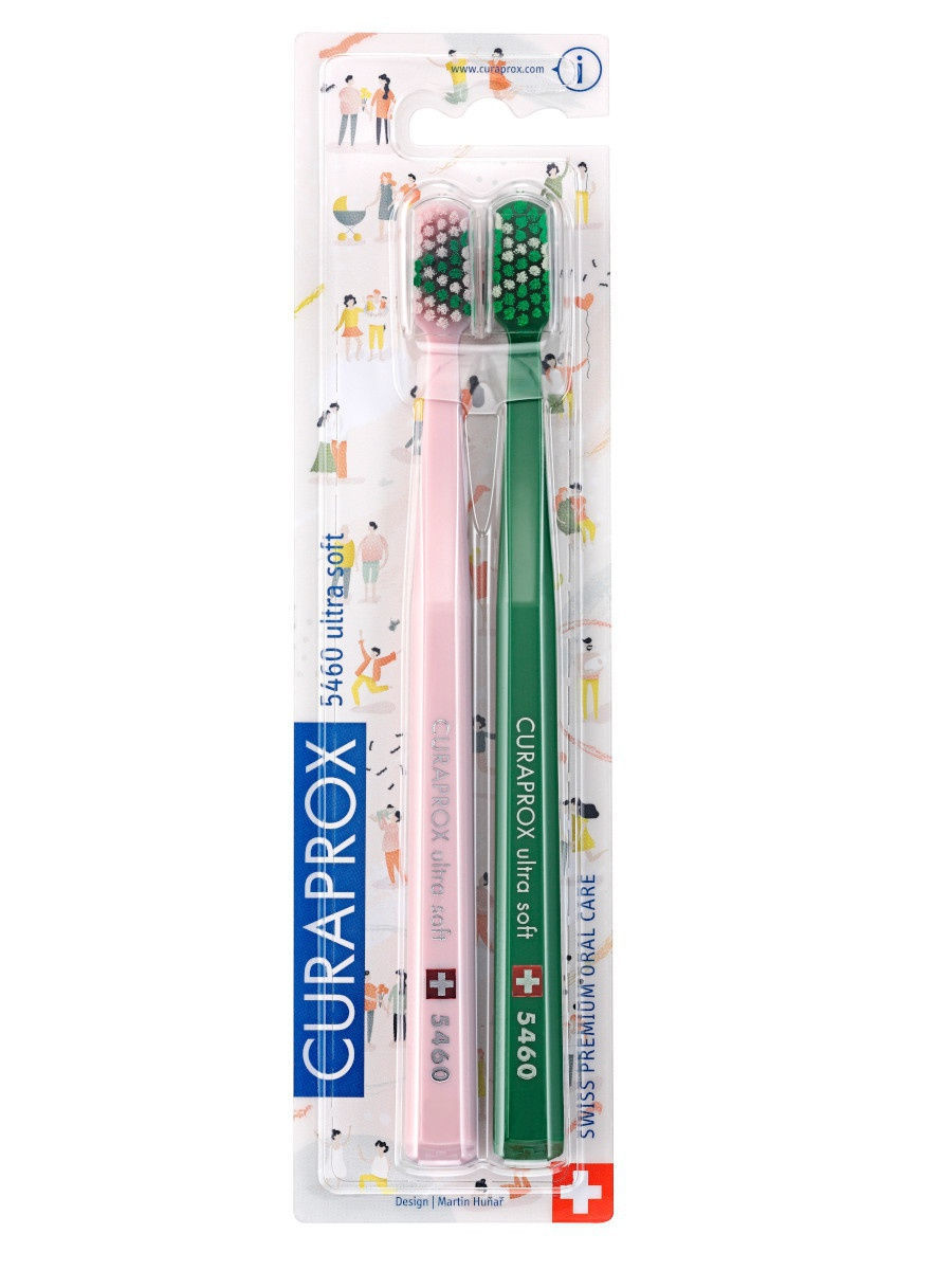 Curaprox 5460 Duo Love Edition 2021 Набор ультрамягких зубных щеток, 2 шт. фото