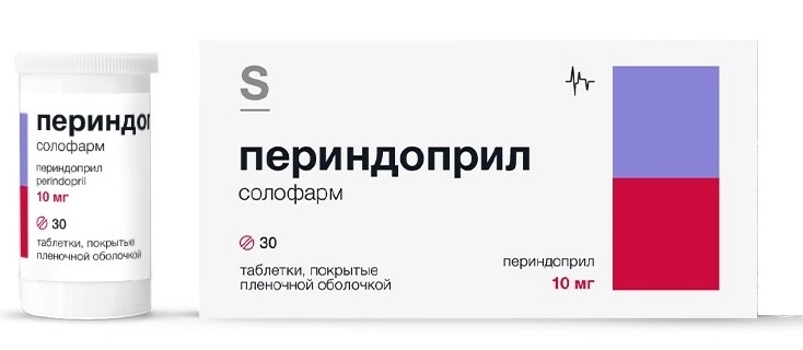 Периндоприл Солофарм, 10 мг, таблетки, покрытые пленочной оболочкой, 30 шт. фото