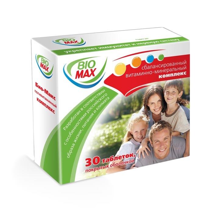 Био-Макс, таблетки, покрытые оболочкой, 30 шт. фото